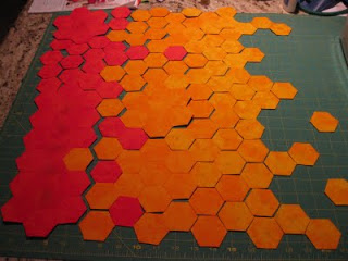 Progress: Orange hexagon