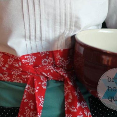 “With Bells On” Apron Tutorial and Giveaway