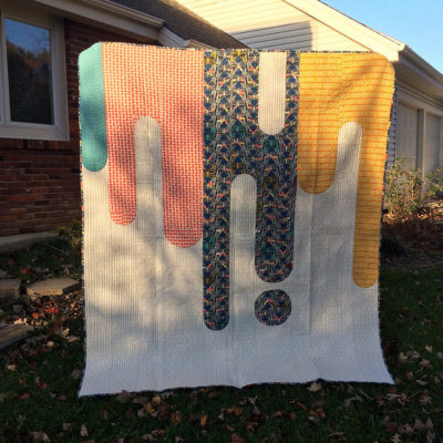 Paint Drips Quilt {Friday Finish}