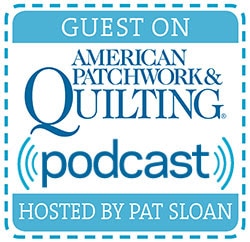 Catch me on American Patchwork & Quilting Radio