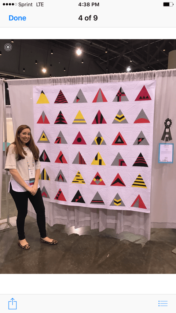 Rebecca Bryan, Modern Triangle Quilts, QuiltCon Winner