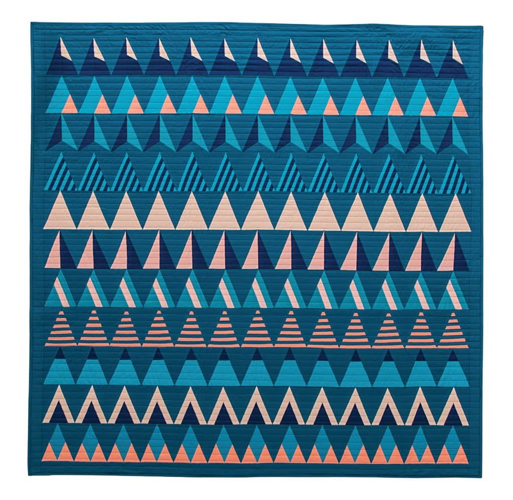 Riptide, Modern Triangle Quilts, Rebecca Bryan