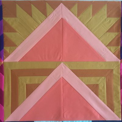 Week 4 {Modern Triangle Medallion Quilt Along}