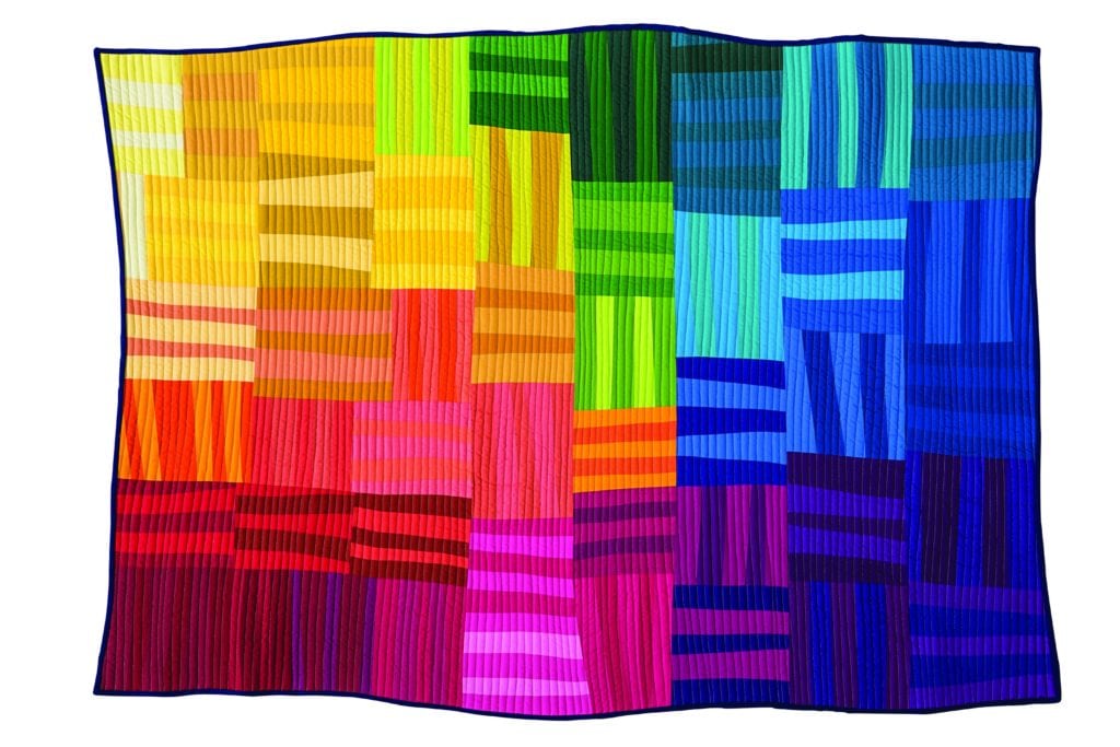 improv rainbow quilt designs