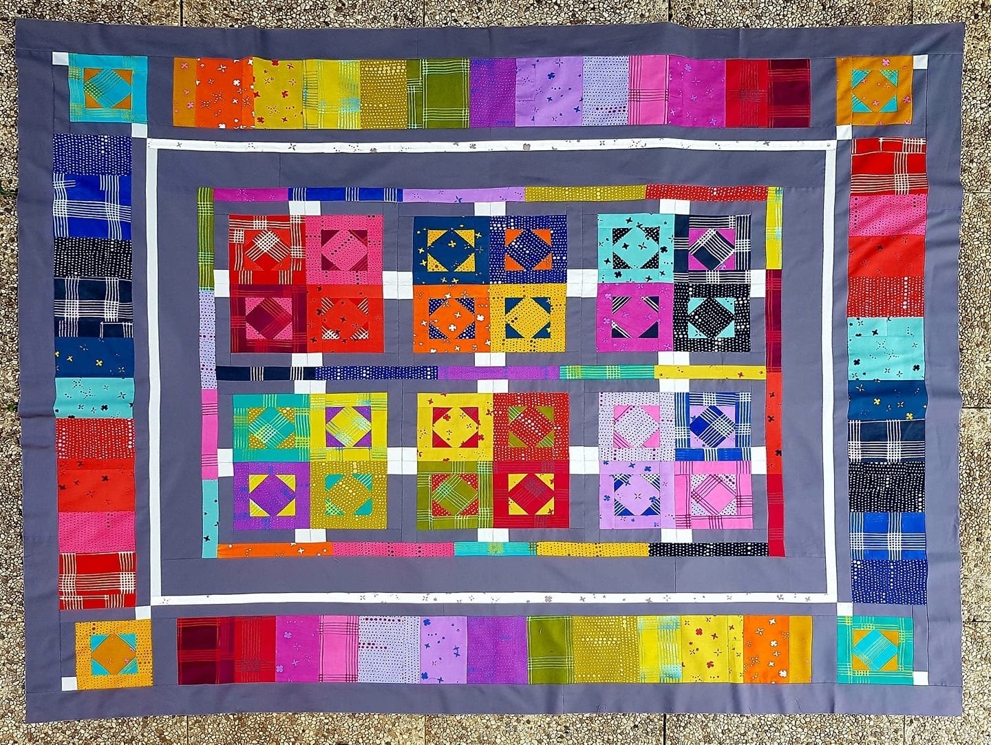 Rainbow Quilts in Italy - Bryan House Quilts