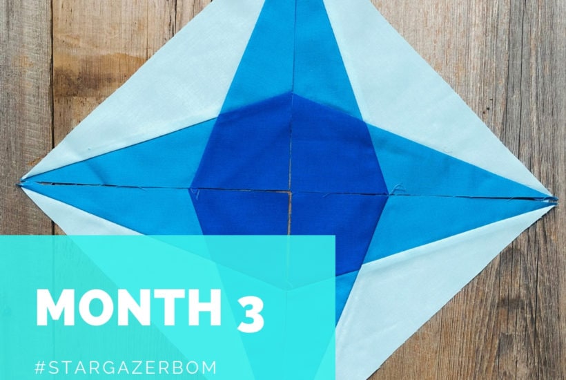 Stargazer BOM, Month 3, Bryan House Quilts