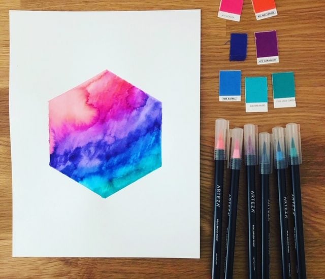 how to paint an abstract watercolor