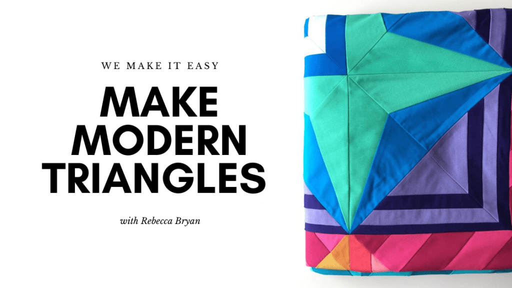 make modern triangle quilts program