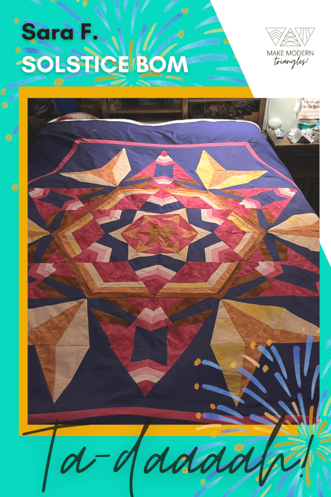 Image shows Sara's Solstice Quilt