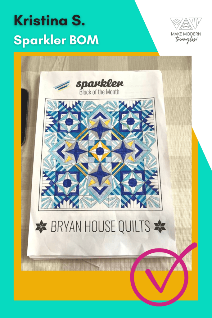 Sparkler BOM coloring page is filled in with colored pencil by MMT Club member Kristina S.