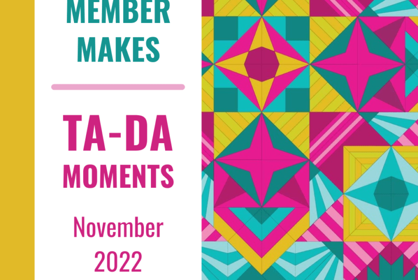 Make Modern Triangles Club - Member Makes in November 2022 Ta-da moments