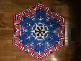 Member Julie B. finished Cosmos quilt.