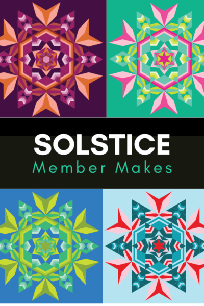 Solstice quilts in four colorways