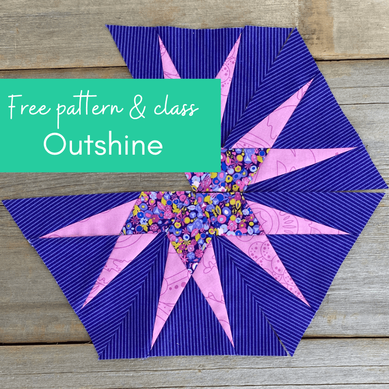 Outshine star block and free video tutorial