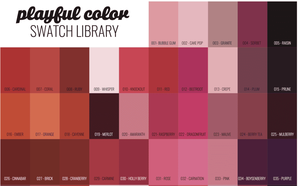 Color tools - color swatch card