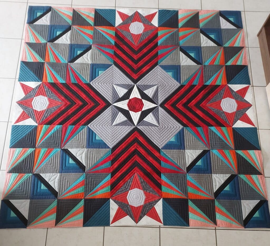 Finished Stargazer quilt member make