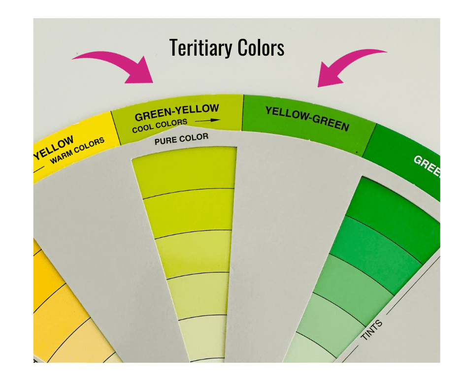 tertiary colors on a color wheel