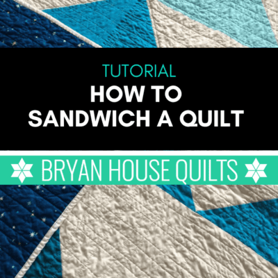 How to Sandwich a Quilt