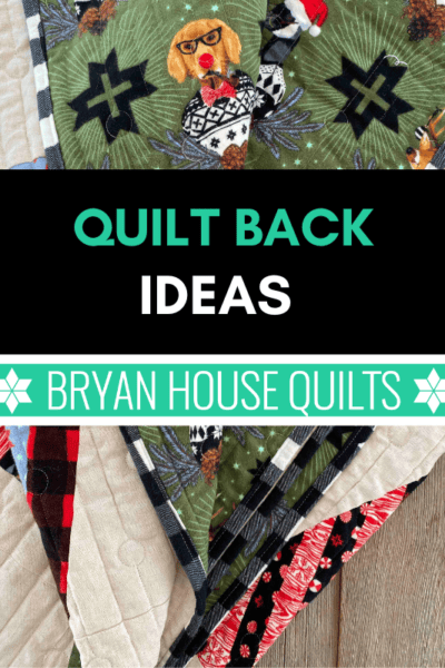 Quilt back ideas