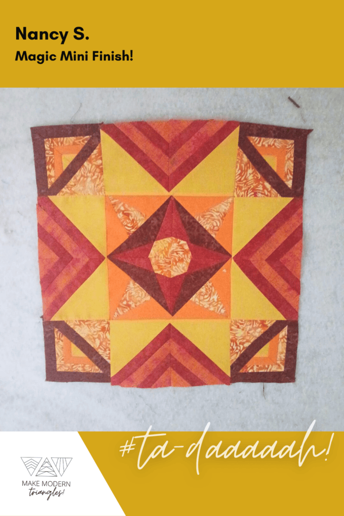 Nancy S. Magic Mini quilt finish