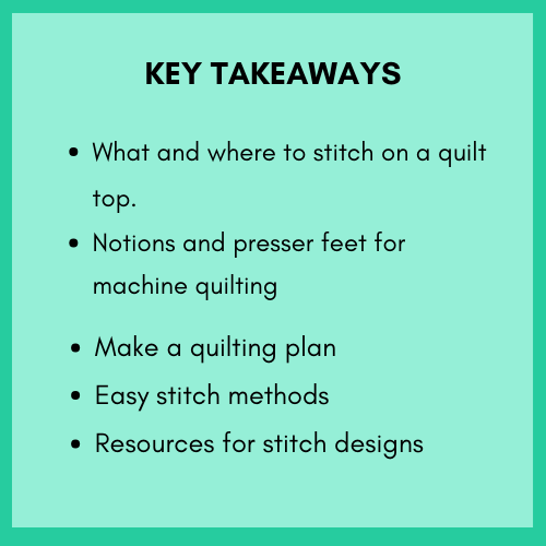 Key Takeaways for Finish a Quilt Stitch methods for quilt tops