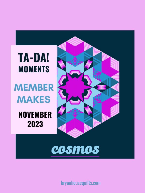 busy members makes triangle blocks ta-da moments november 2023 title image