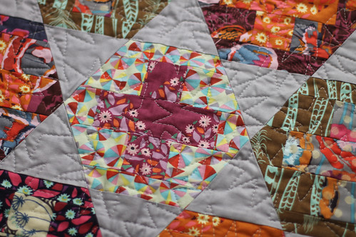 Close up hexagon quilts