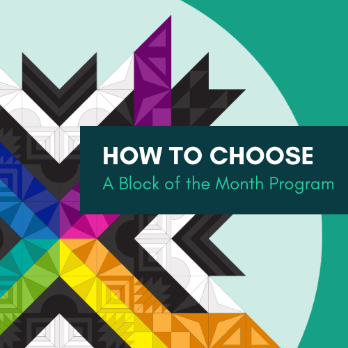 How to choose a block of the month program title graphic