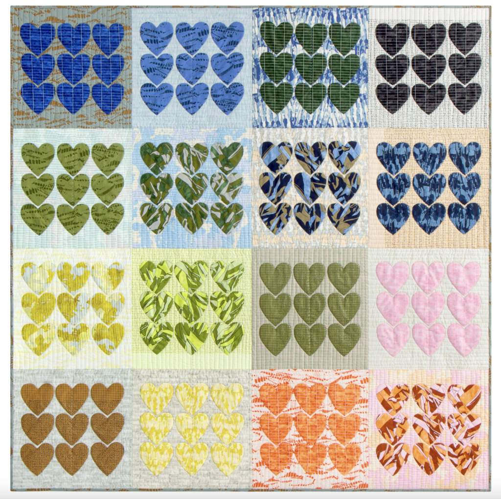 Jelly heart quilts pattern