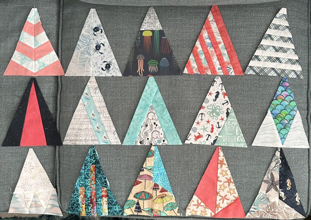 Merry Modern Trees quilt