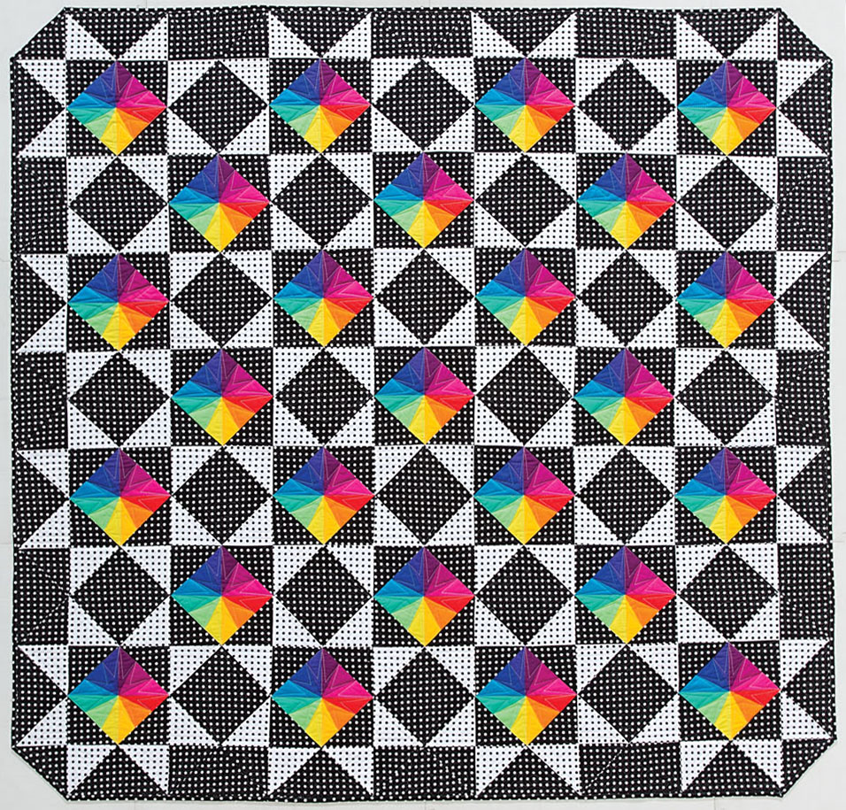 Ohio Star rainbow quilt designs