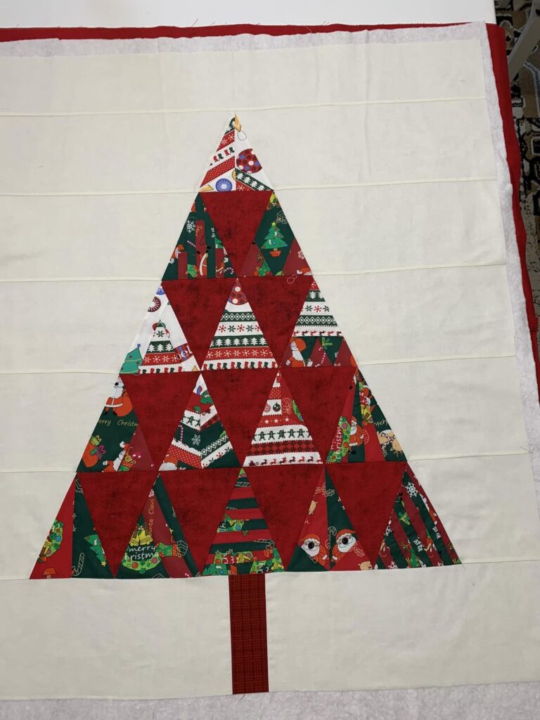 Merry Modern Trees quilt