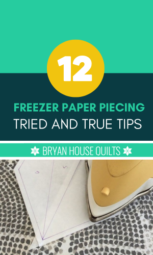 12 freezer paper piecing tips