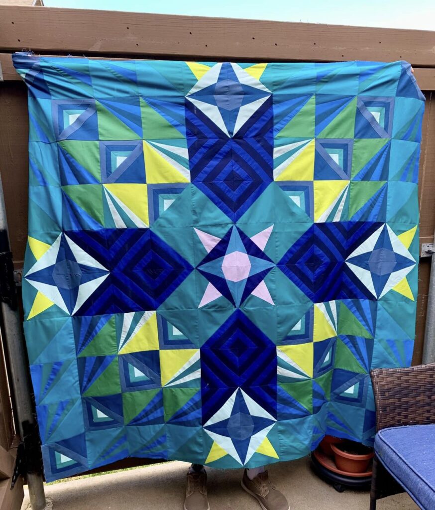 Finished quilt top