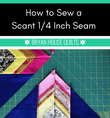 How to Sew a Scant 1/4 Inch Seam Allowance