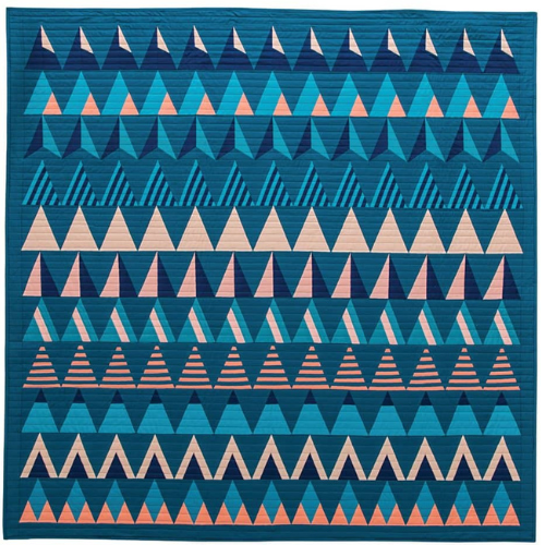 Riptide modern quilt sampler patterns