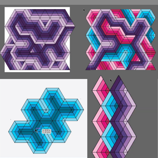 Alternate layouts and colors to make an amazing jelly roll quilt