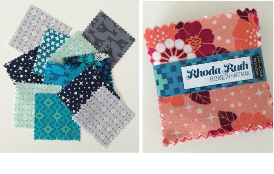 Use mini charm packs or scraps