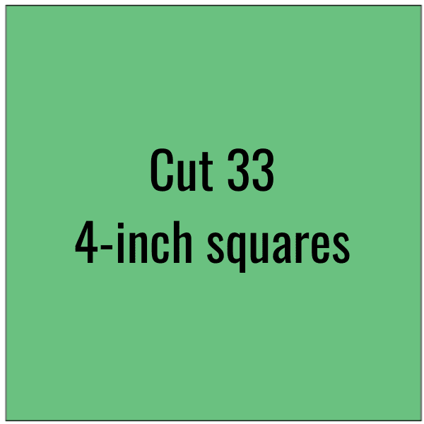 diagram showing 4 x 4-inch square