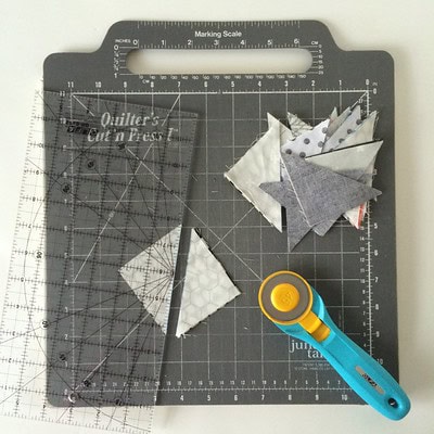 Trimming after sewing