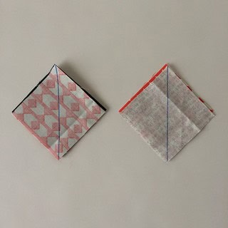 marking the squares for half square triangles for the bow