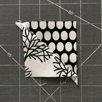 Untrimmed square for Boos and Ghouls quilt tutorial